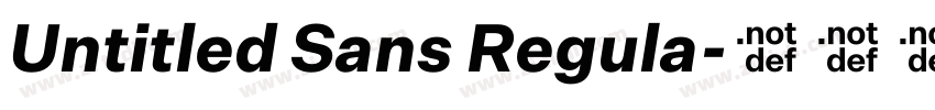 Untitled Sans Regula字体转换